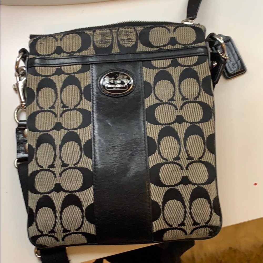 Black Coach crossbody bag